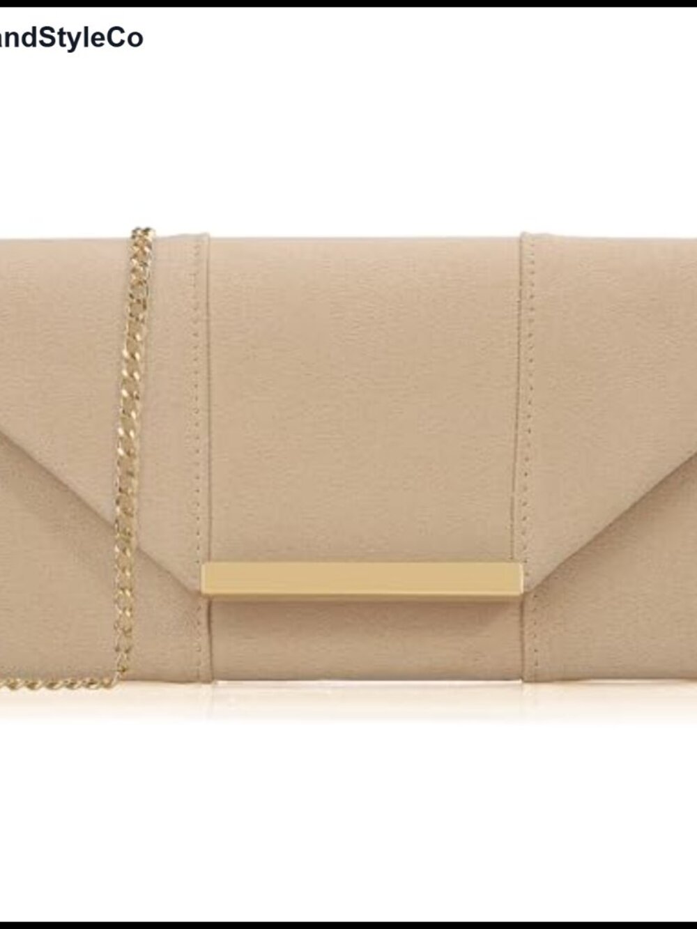 Faux Suede Envelope Clutch Purse Evening Velvet Handbag Foldover Chain Crossbody